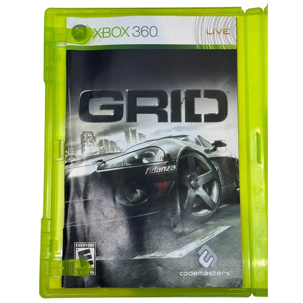 GRID Codemasters Xbox 360 Racing Game NTSC Complete with Manual